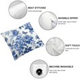 thumbnail image 4 of Acheng Blue and White Porcelain Floral Pillow Covers Set of 2 Modern Vintage Chinoiserie Decorative Throw Pillow Covers Soft Elegant Couch Cushion Cover for Bed Living Room Outdoor Sofa White, 4 of 6