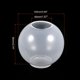 thumbnail image 2 of Esfera Silicona Resina Molde 3.9" Transparente 3D Sin Costuras Redondo Bola Molde para Joyería, Jabón, Velas Fabricación, 2 of 5