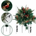 thumbnail image 3 of HLONK Faux Holiday Planter Filler - Christmas Holiday Planter Decorations - LED Holiday Planter Greenery Outdoor Holiday Planter With Lights Prelit Decor - Planting Christmas Trees in the, 3 of 7