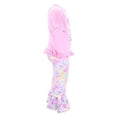 thumbnail image 5 of Unique Baby Girls Cutest Bunny Ever Easter Pant Set Outfit (6Y, Pink), 5 of 5