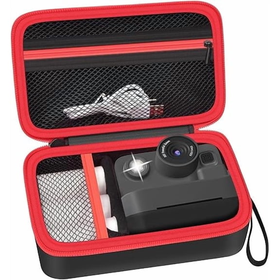 Case Compatible with DYLANTO for GKTZ Instant Print Camera, Kids Camera Storage for Accessories (Box Only) (Single Case, Black)