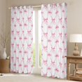 thumbnail image 2 of Erosebridal Pink Bow-tie Girl Black Out Curtains, Cute Princess Style Curtains Pack of 2 (42x63 Each), 2 of 6