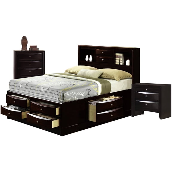 Picket House Furnishings Madison Storage Bedroom Set, Multiple Sizes, Multiple Finishes, Multiple Configurations