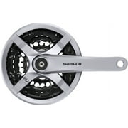 Shimano Tourney TY501 6/7/8-Speed 42/34/24t 170mm Crankset Silver/Black