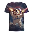thumbnail image 5 of Xysaqa Mens Shirts Funny Cats Printed T-Shirts Cool Graphic Tees for Men Boys Summer Cool Short Sleeve Shirts Novelty Men's Big & Tall Hawaiian Shirts Gift Shirts 2X 3X 4X, 5 of 5