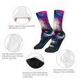 thumbnail image 3 of Honeii Modern Abstract Colorful Skull B Print Children's Colorful Socks,Unisex Kids and Toddlers' Cushioned Sock,Kids Athletic Crew Socks,for Everyday Wear and Sports, 3 of 5