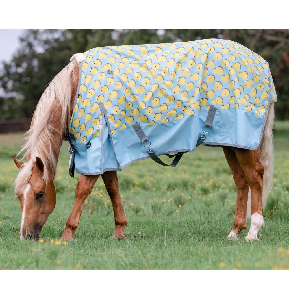 Professional's Choice PCRSRDHORSE Rubber Ducky Horse 1200D Rain Sheet