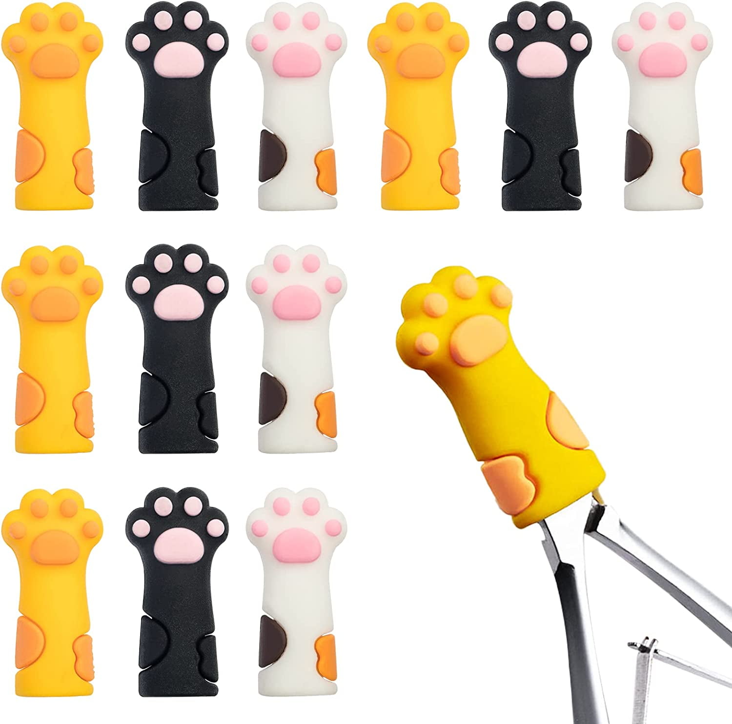 12 Pieces Cuticle Nipper Cover Scissor Case Silicone Cuticle Nail