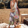 thumbnail image 2 of Easter Bunnies Rabbits Design Sleeveless Dress Woman Fashion Long Dresses Women's Summer Suit Dress 2025, 2 of 7