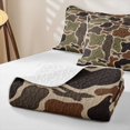 thumbnail image 4 of Feelyou Plane Camo Twin Quilt Set for Boys, Rustic Camouflage Twin Coverlet Set for Boys Girls, Green, 2 Pieces, 4 of 7
