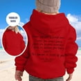 thumbnail image 2 of Tanghaowl Kids Hoodies Girl Hoodie Long Sleeve Soft Sweatshirt Graphic Hoody Kids Cute Pullovers Top Clothes for Girls with Breathable Material Red 2-3 Years, 2 of 5