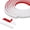 White, variant on 118" x 0.39" Peel and Stick White Beaded Molding, Unfinished & Paintable, Flexible DIY Decorative Trim for Mirror, Door, Wall, Cabinet Edge