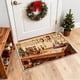 thumbnail image 5 of Seyotauo Christmas Decor 3D Stereoscopic Embroidery Carpet - 24 x16 inch Polyester Xmas Decor Indoor Outdoor, Absorbent Nonslip Dirt Proof Washable Foot Mat for Entryway Kitchen Bathroom Porch Patio, 5 of 6