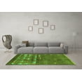 thumbnail image 3 of Ahgly Company Indoor Round Solid Green Modern Area Rugs, 4' Round, 3 of 4