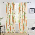 thumbnail image 5 of Blackout Curtains Window Curtain for Bedroom Living Room 1 Panel 82"x42" Carrot and Polka Dots, 5 of 8
