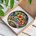 thumbnail image 5 of Welcome Spring Floral Watercolor Wreath Stained Glass Suncatcher Garden Terrace Decor, 5 of 8