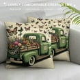 thumbnail image 3 of COMIO Spring Pillow Covers Flowers Butterfly Truck Spring Pillows Hello Sunshine Decorations Farmhouse Decor for Couch Sofa, 3 of 5