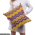 thumbnail image 5 of Ambesonne Herringbone Fabric by the Yard Upholstery, Colorful Chevron Plot, 2 Yards, Orange and Dark Indigo, 5 of 5