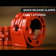 thumbnail image 3 of Clout Fitness Barbell Clamps Collars (Red Flash), 3 of 9