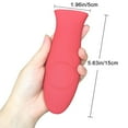 thumbnail image 2 of Lodge Red Hot Holder Heat Protecting Silicone Cast Iron Skillets with Keyhole Handle, 2 of 5
