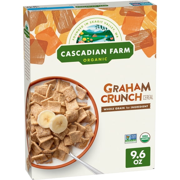 Cascadian Farm Organic Graham Crunch Cereal, 9.6 oz