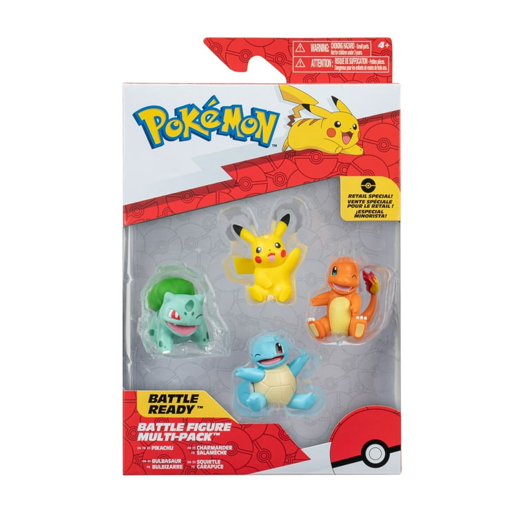 【期間限定！最安値挑戦】 2 - Multi-Pack Figures Battle Pokémon inch Bulbasaur Pikachu ニンテンドー3DS/2DS
