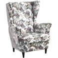 thumbnail image 7 of PTSPLLMY Wingback Chair Covers Slipcovers 2 Piece Stretch Wing Chair Covers Spandex Slipcovers Wingback Sofa Covers Armchair Covers Non-Slip Furniture Protector for Living Room Wingback Chairs, A13, 7 of 7