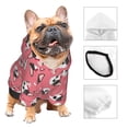 thumbnail image 5 of Yiaed French Bulldog Face Print Dog Hoodie Security Pet Dog Costume Pets Dog Hoodie Sweatshirt with Pocket for Small Dogs-Medium, 5 of 5