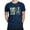 True Navy, variant on Eat Drink and Be Scary Skeleton Halloween Graphic - Men's T-shirt