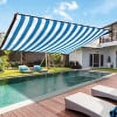 thumbnail image 1 of Toldo de exterior rectangular de 2x2 m - Protección UV del 95% - Tejido de HDPE para patio, jardín, piscina y zona de barbacoa - Colores: beige, verde y azul, 1 of 7