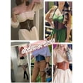 thumbnail image 5 of Hanerdun Women Lace-up Corset Waist Belt Stretch Wide Belts for Dress Cinch Waistband Tan XL, 5 of 8