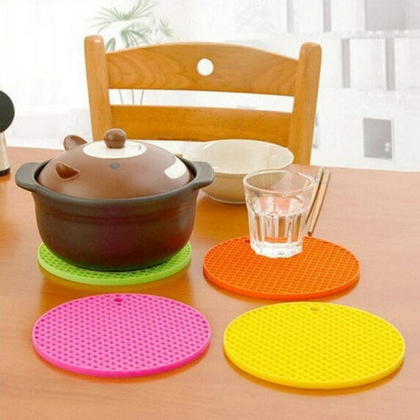 SPRING PARK Silicone Rubber Trivet Mat for Hot Pan and Pot Hot Pads