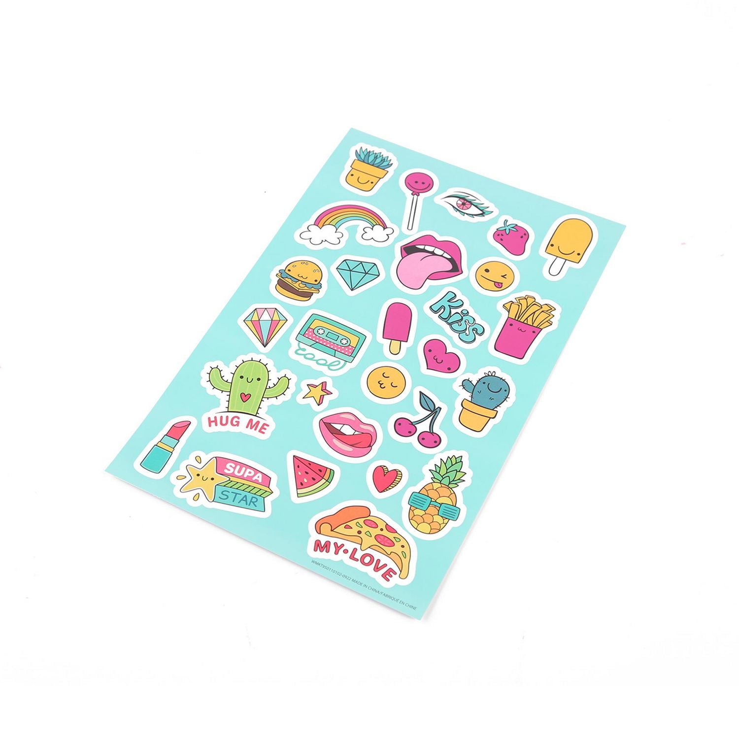 STICKERS-BLUE, 4 sheets as a set