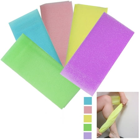 - 4 Japanese Exfoliating Body Beauty Wash Cloth Towel Scrubber Bath Shower Cleaner