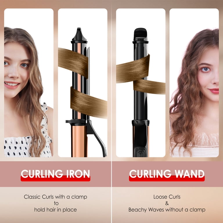 SKIMI 1 Inch Hair Curling Wand, Ceramic Coating photo 2