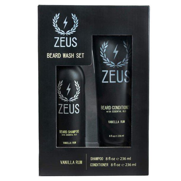Zeus Beard ZEUS Beard Shampoo and Beard Conditioner Set for Men (8