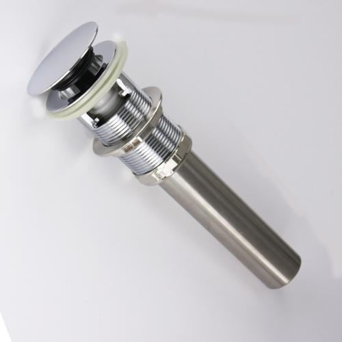 HIGHPOINT COLLECTION Chrome Umbrella Drain with Overflow For Bathroom
