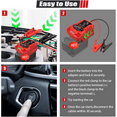 thumbnail image 3 of Car Jumper Cables for Milwaukee 18V M18 Batteries Car Jump Starter with LED Lights Engine 12V Auto Booster Cables for Jump Starting Dead or Weak Cars Batteries (Battery not Included), 3 of 9