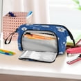 thumbnail image 6 of Fish Mouth Pencil Bag 9.45*3.74*5.9 Inches Pencil Bag Pencil Case Pencil Box Makeup Bag Suitable for Office and Study Cartoon Blue Dandelion, 6 of 7