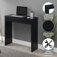 thumbnail image 2 of Convenience Concepts Northfield Table de Hall d'Entrée en Bois, Noir, 2 of 8