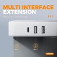 thumbnail image 4 of Barre d'Alimentation à Prise Plate avec Protection contre les Surtensions, Cordon d'Extension de 5 Pieds, 4 Prises et 3 Ports USB (1 USB-C), Gris, 4 of 19