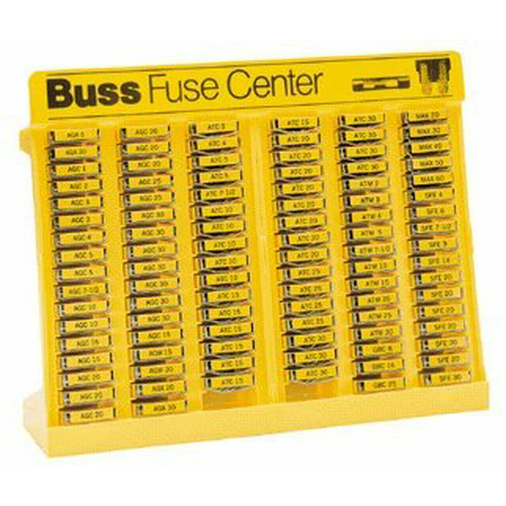 Bussmann No.500 Glass Tube and Blade Type Fuse Assortment Display 480