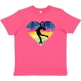 thumbnail image 3 of Inktastic Ice Skating Watercolor Heart Girls Youth T-Shirt, 3 of 5
