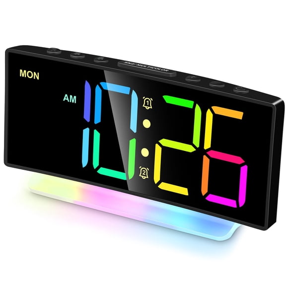 Despertador Cadmos extra fuerte para personas que duermen mucho con luz RGB