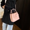 thumbnail image 3 of Bolso con estampado de lichi de alta calidad para mujer, novedad de verano 2025, popular bolso bandolera combinable, moderno bolso tipo cubo portátil, 3 of 5