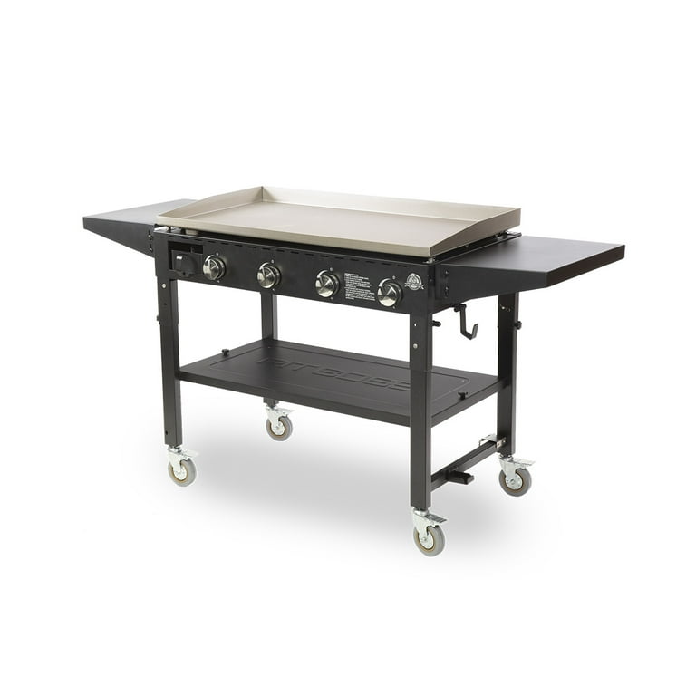 Pit Boss 4 Burner Standard Griddle with Side Shelves, Lightweight flat top grill Pit Boss 4 Burner Standard Griddle with Side Shelves, Lightweight flat top grill