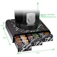 thumbnail image 3 of Mind Reader 36 Capacity 'Anchor' Triple Drawer Single Serve Coffee Pod Holder, Black Print, 3 of 12