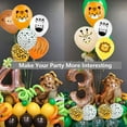 thumbnail image 3 of Globos de fiesta con temática de jungla, 20 globos de látex de 12 pulgadas con diseño de rayas de animales de safari, decoración para fiestas, globos estampados para suministros de fiesta con, 3 of 5