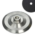 thumbnail image 2 of 4" Diamond Polishing Pad Buffer 49+ aluminum backing backer stone concrete granite marble tile floor, 2 of 7