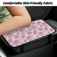 thumbnail image 3 of Yuyamidu Pink Cow Print Car Arm Rest Cover Pad Soft Auto Center Console Armrest Pad for Most Cars, Trucks, and SUVs Interior Decor Accessories Warm Car Console Covers, 3 of 7